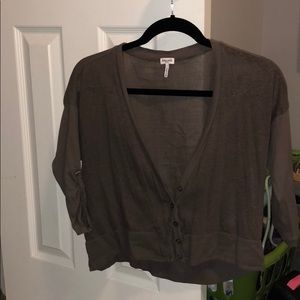 Splendid hemp cropped cardigan